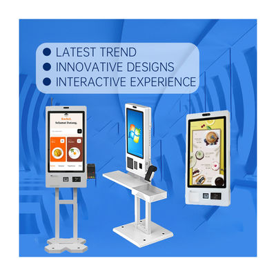 Buy Wall Mounted Self Ordering Restaurant Kiosks With Capacitive Touch Screen online manufacture