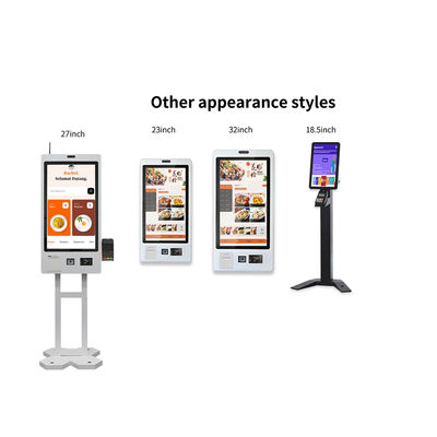 Купить 27 дюймовый LCD сенсорный экран самообслуживание Киоск оплаты Qr сканер / Nfc Reader Заказ печати online manufacture