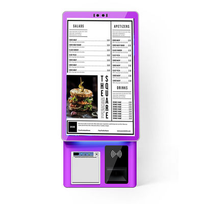 Buy Food Ordering Machine Self Payment Kiosk With LCD Touch Screen And Camera Parts online manufacture