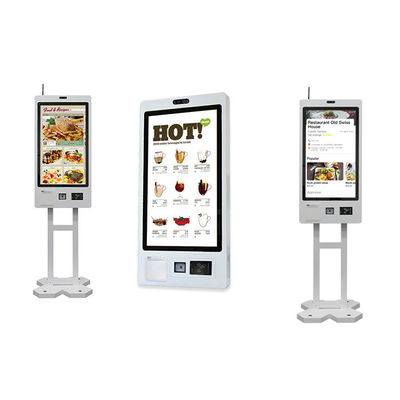 comprar Quiosque de pedidos de autoatendimento com logotipo personalizado com impressão de bilhetes / scanner QR online manufacture