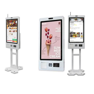 Buy Ticket Printing Self Ordering Kiosk With 1920X1080 Resolution Qr Scanner Rfid Reader online manufacture