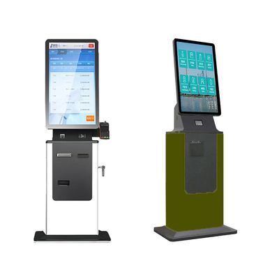 Buy Custom Logo Check In Kiosk Metal Case Toughened Glass Panel Electric Reader Card online manufacture
