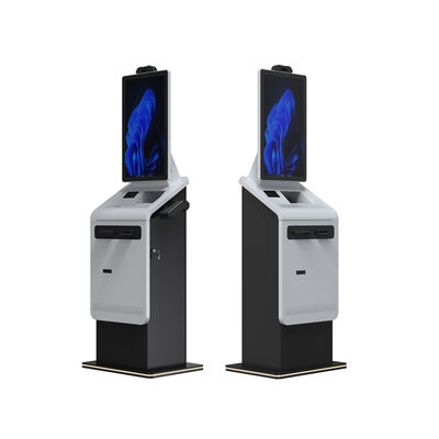 Buy Self Service Coin Cash Change Machine with SDK and Barcode Reader Passport Scanner Foreign Currency Exchange Payment Kiosk online manufacture