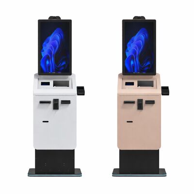 Buy Self Service Checkout Payment Kiosk Currency Exchange Cash Coin Recycler Capacitive Touch Screen SDK Enabled Floor Standing online manufacture