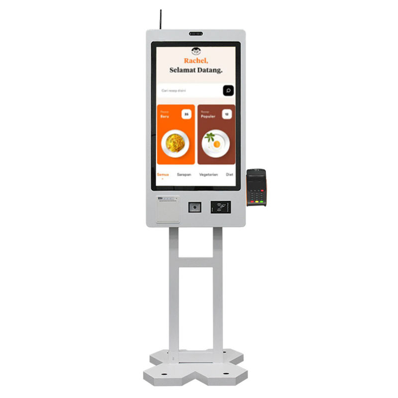 Self Ordering Ticket Dispensing Machine Barcode Scanner Kfc Self Service Kiosk