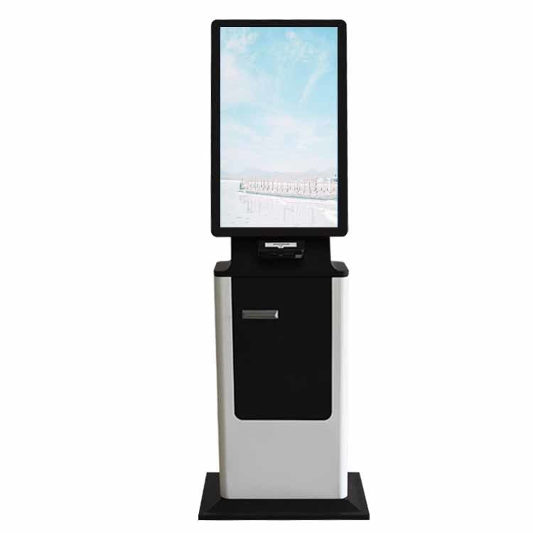 Multifunction Self Payment Kiosk Ordering System Currency Exchanging
