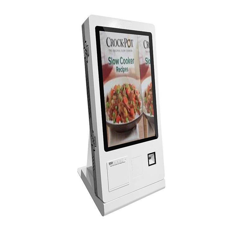 Automatic Self Ordering Kiosk QR Scanner Payment Self Check In Kiosk