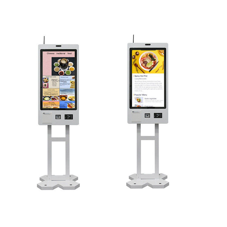 Self Checkout Kiosk Machine For Restaurant Order With Floor Standing Installation