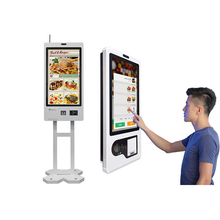 10points Capacitive Touch Self Service Checkout Machine for Wall-mounted Installation