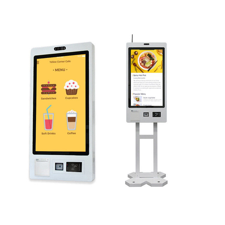32 Touch Screen Fast Food Self Service Ordering Kiosk Self Checkout Kiosk With Software Ordering