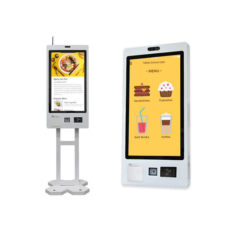 Floor Stand or Wall Mount or Hanging Food Ordering Kiosks System Self Service Payment Kiosk