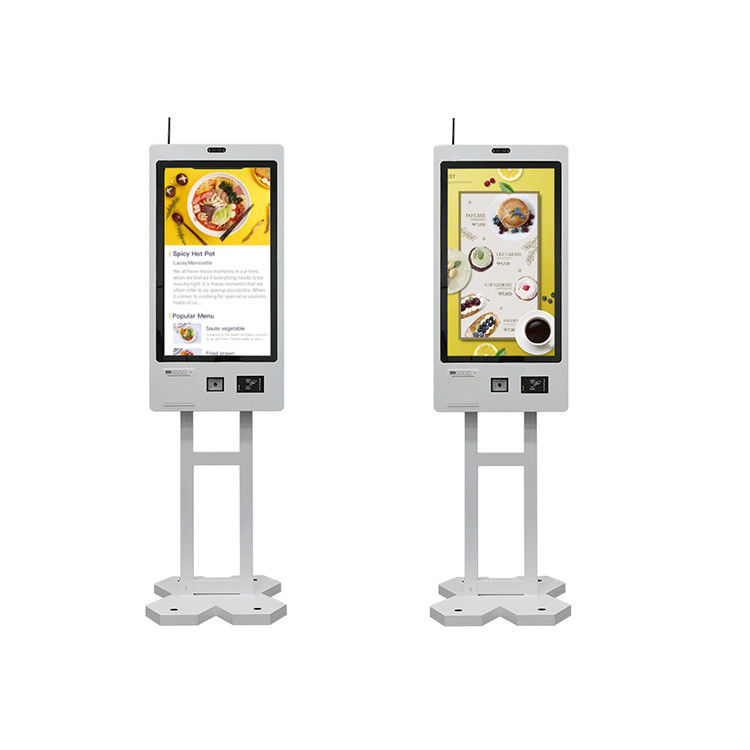 27 Inch Touchscreen Self Ordering Payment Kiosk Wall mounted / Standalone for Restaurant