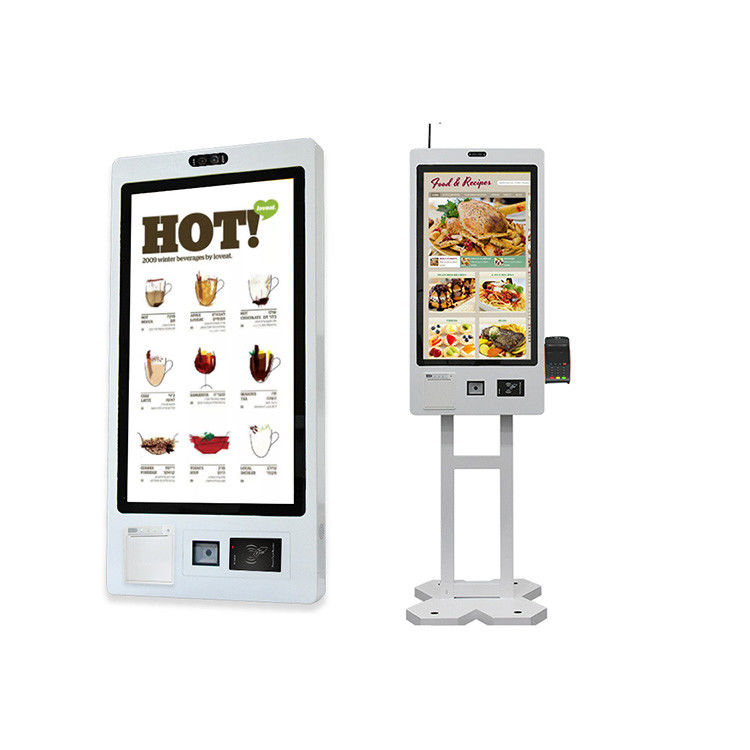 Versatile Self Service Ordering Kiosk with Capacitive Touch 10 Point Screen for Indoor