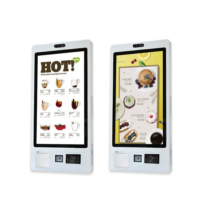 Wall Mounted Self Ordering Kiosk with Android/Win7/8/10 OS Indoor Installation