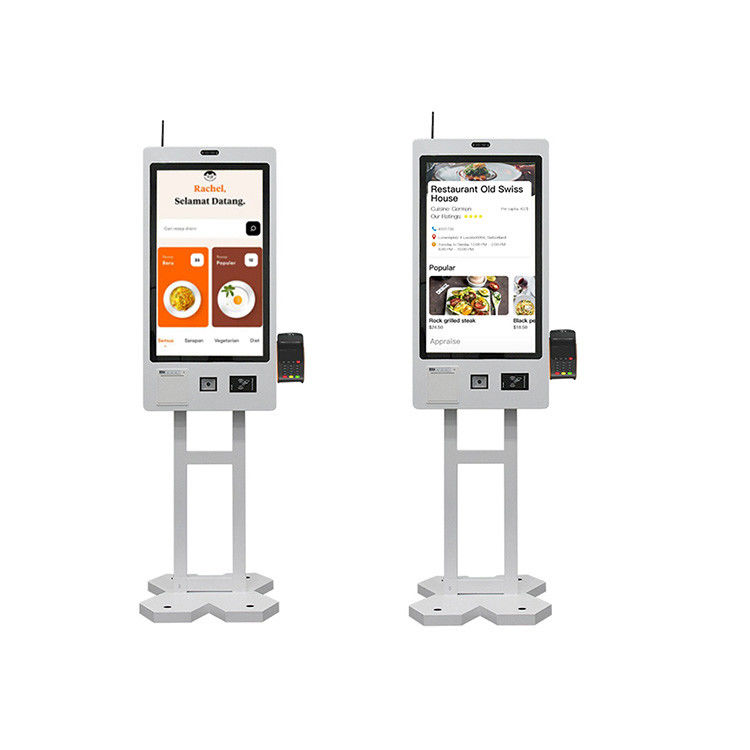 Supermarket 21.5 Touch Screen Ordering Kiosk Checkout Payment Machine