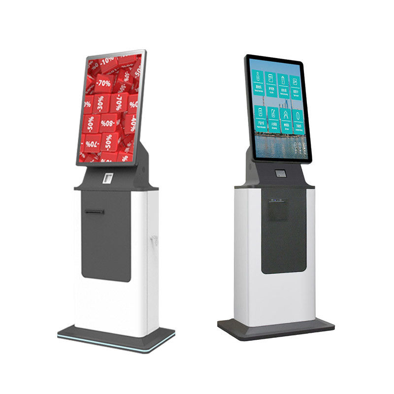 HDMI Self Service Credit Card cash payment kiosk With QR Code Reader