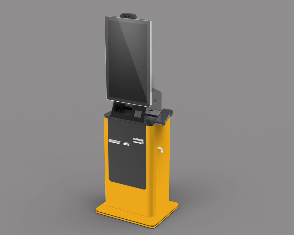 3G / 4G Self Service Payment Kiosk , Crypto Atm Machine with Document Scanner Camera