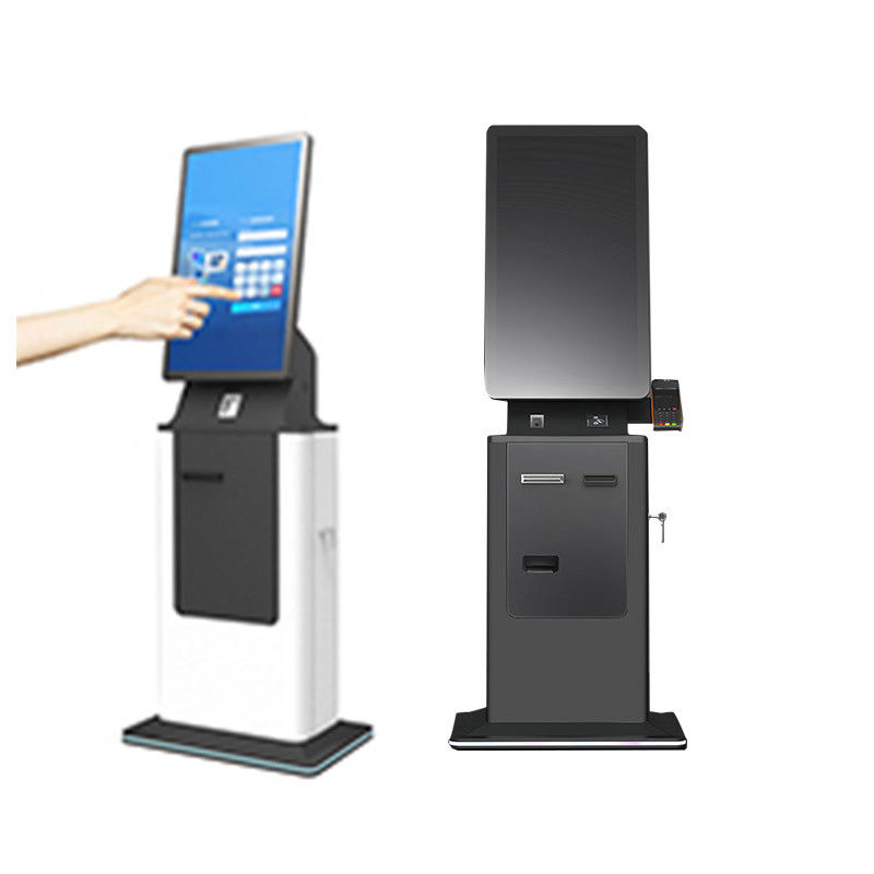 250cd/m2 Coin Accept Ticket Kiosk , Android Kiosk Cash Dispenser