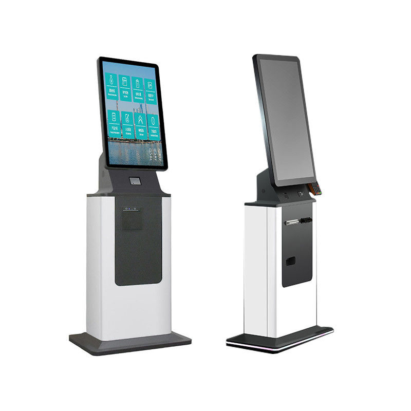 32Inch Touchscreen Hotel Check In Kiosk Self Service With Card Dispenser