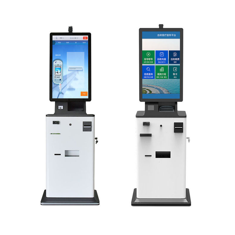 Printer And Cash Payment Self Service Vending Machine , Smart Automatic Ticket Kiosk