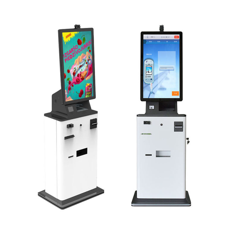 Printer And Cash Payment Self Service Vending Machine , Smart Automatic Ticket Kiosk