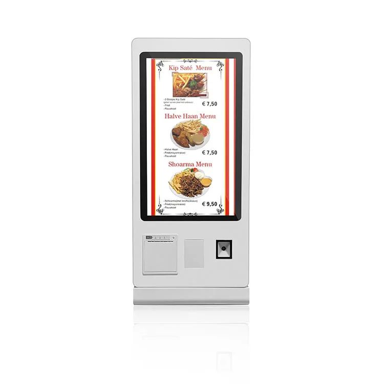 Restaurant Self Checkout Machines With RFID Security LCD Touchscreen Display