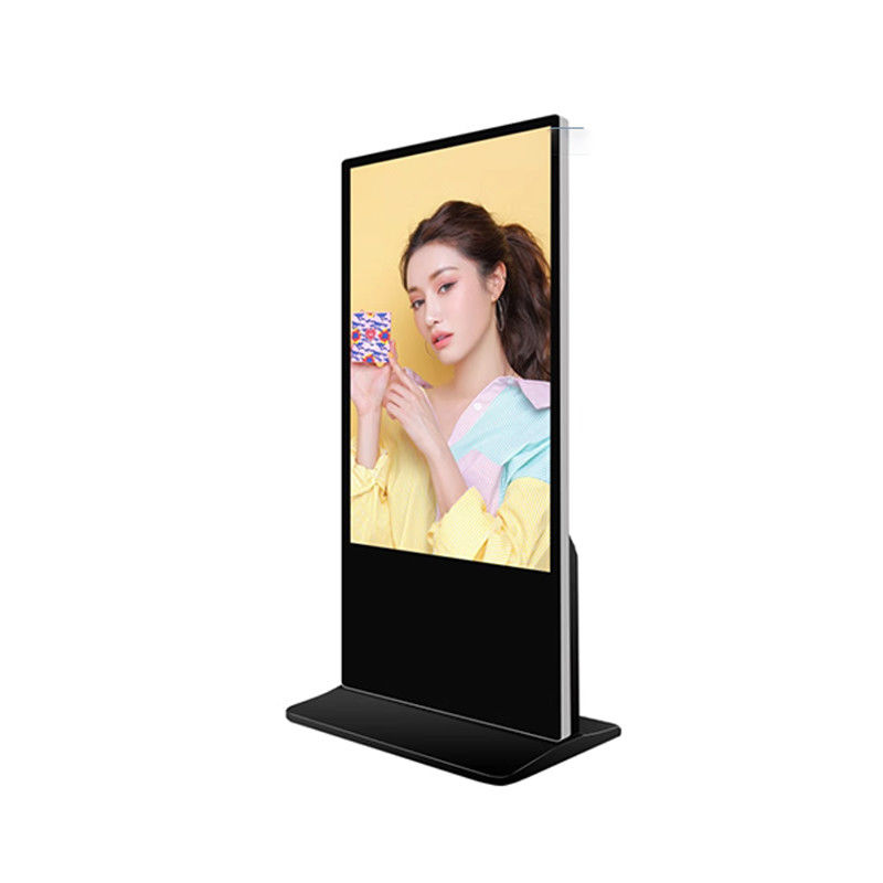 Multilingual Interactive Touch Screen Kiosk Floor Stand Digital Signage