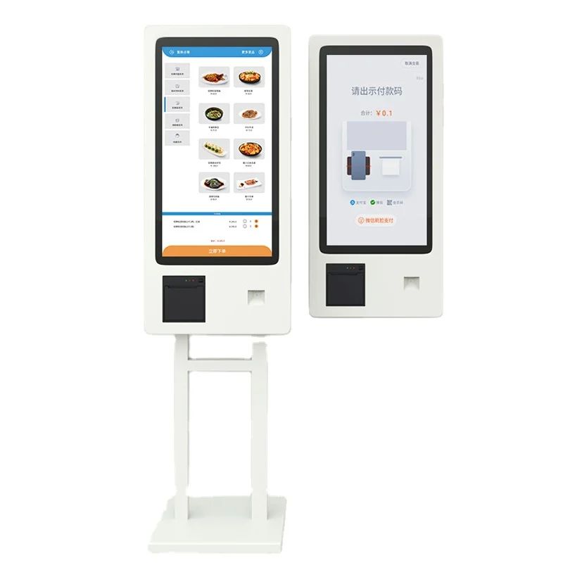 Floor Standing Self Ordering Kiosk For Restaurant With WiFi Connectivity