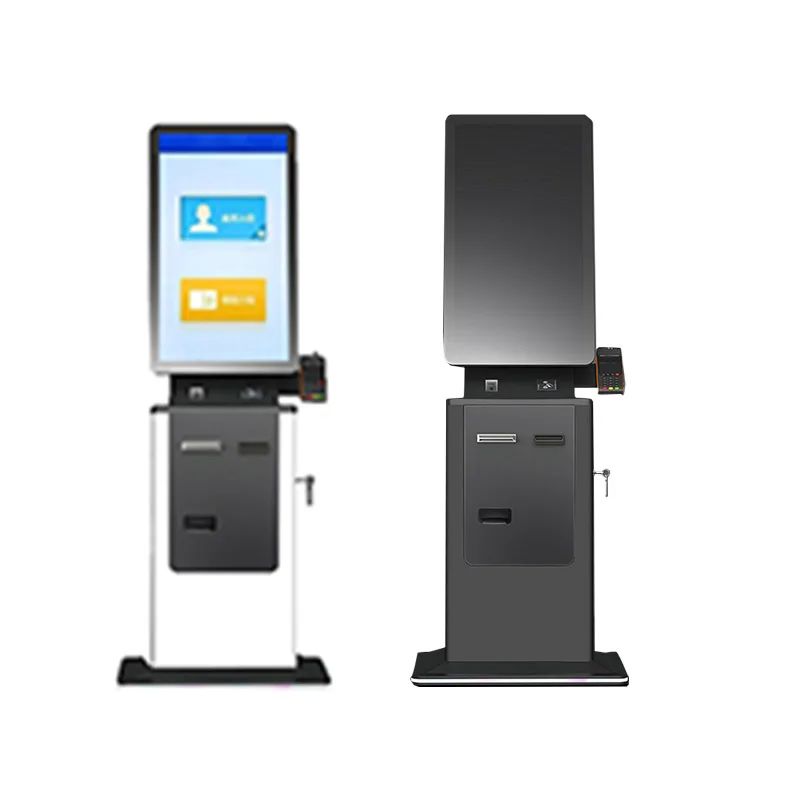 Barcode  Card Reader Automatic Service Kiosk for Business Use