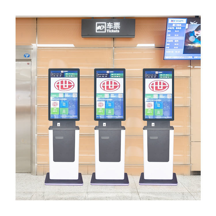 Floor Stand 27inch Self Service Touch Screen Information Kiosk with ...