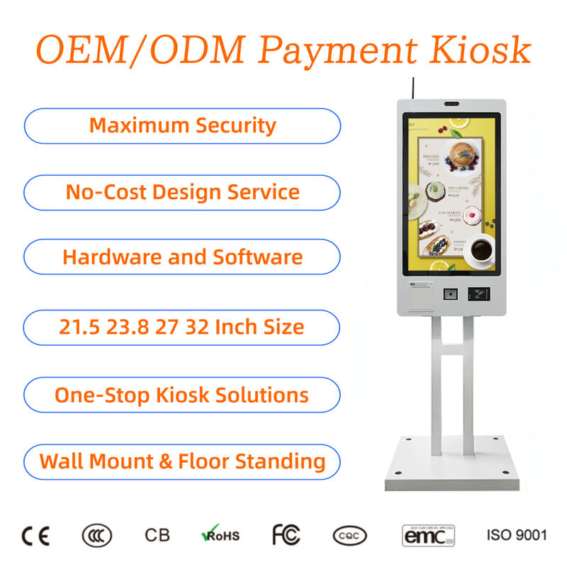 Self Ordering Kiosk with Touch Screen & Payment System