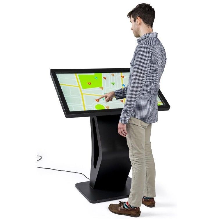 Electronic Touch Screen Display Kiosk , Mall Display Kiosks With 10pt