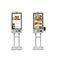 Touch Screen Selbstauftrags-Boden-stehender Nahrungsmitteleinrichtungskiosk für Restaurants