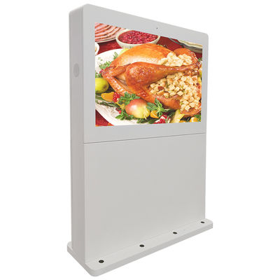 Indoor Ultra Thin 43 Inch Digital Signage Kiosk Floor Stand Advertising Totem