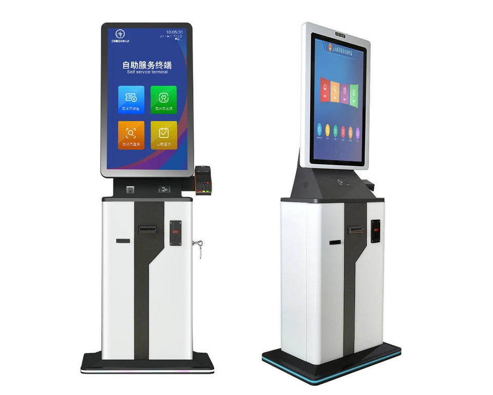 Card Dispenser Passport Scanner Machine Self Service Hotel Check in Kiosk