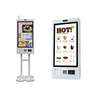 Self Ordering Kiosk Self Service Ticket Printer Card Reader Payment Touch Screen Kiosk with Barcode Reader POS for Restaurant