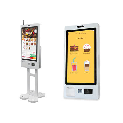 21.5 Inch Touch Screen Kiosk Self Checkout Ordering Machine Wall Mount Bill Payment Printer Self Service Cash Register Kiosk