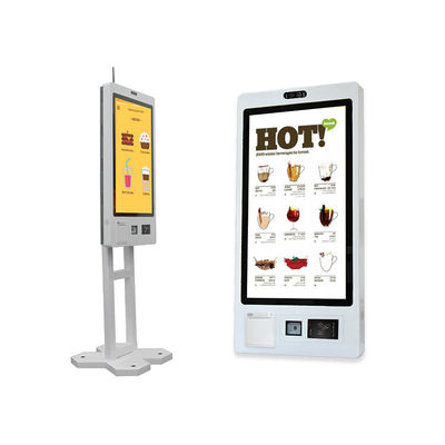 21.5/23.8/27/32 Inch Restaurant POS Touch Screen Self Service Kiosk Ordering Payment Kiosks with Printer and Scanner