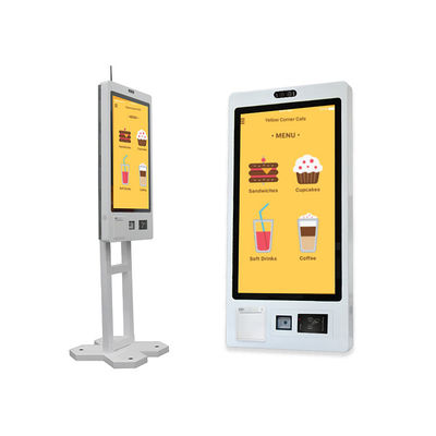 Self Ordering Kiosk Android Touch Screen Restaurant Food Ordering Payment System Receipt Printer Self-Service Checkout Machine Kiosk