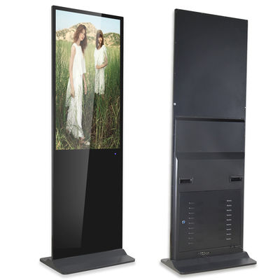 55 Inch Indoor Floor Standing Win10 Touch Screen Kiosk Advertising Screen Totem