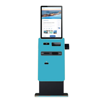 Self Service Kiosk Touch Screen Terminal Cash Acceptor Cash Dispenser Card Reader Payment Kiosk