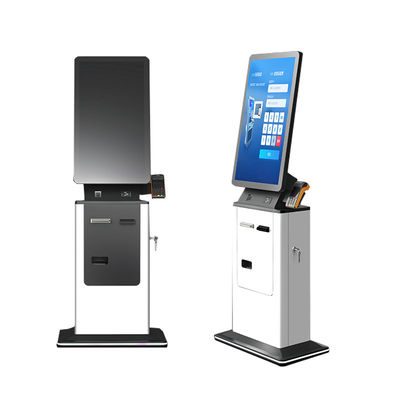 Check In Kiosk Self Service Passport Scanner Boarding Pass Printing Machine Hotel Check in Cash Payment Kiosk