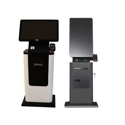 27 32 Inch Interactive Touch Self Service Kiosk Terminal Hotel Self Service Ticket Printer Card Reader Cash Coin Payment Kiosk
