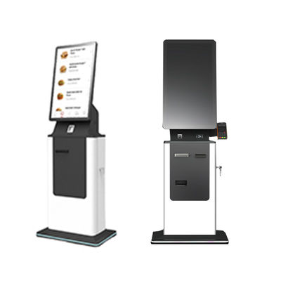 Self Service Passport Scanner Boarding Pass Printing Machine Floor Stand Hotel Check in Cash Payment Kiosk Option Including SDK