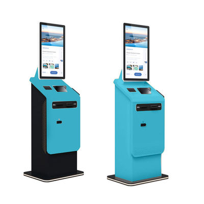 Self-service Hotel Check-in Kiosk with Thermal Printer and Magnetic Card Ticket Type