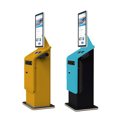 Car Wash Parking Hotel Airport Bank Mall Self Service Coin Cash Bill Recycler Payment Kiosk Terminal with A4 Printer Scanner