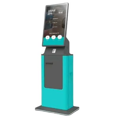 Hotel Check In Kiosk with High Resolution Touch Screen Cash Acceptor Self Service Payment Terminal Solution
