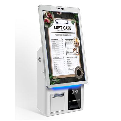 Custom Color Self Service Kiosk with Desktop Installation and Ticket Printing Function