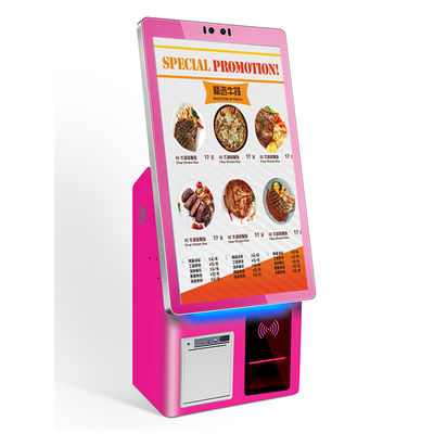 Desktop Self Service Ordering Kiosk 21.5 Inch Touch Screen Restaurant Cash Register