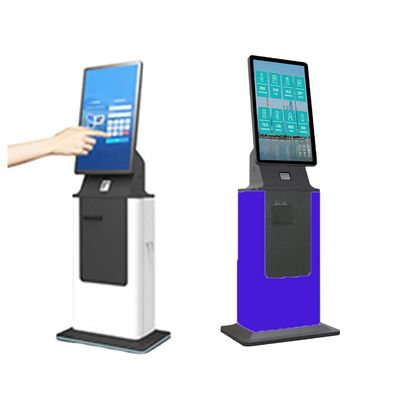 Vertical Installation Check In Kiosk with Custom Logo and Capacitive Touch Screen